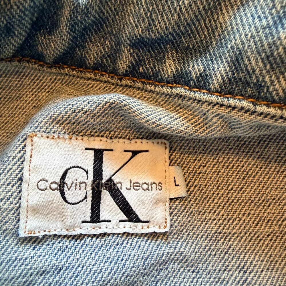 CALVIN KLEIN JEAN JACKET ~ SIZE L - Picture 5 of 8